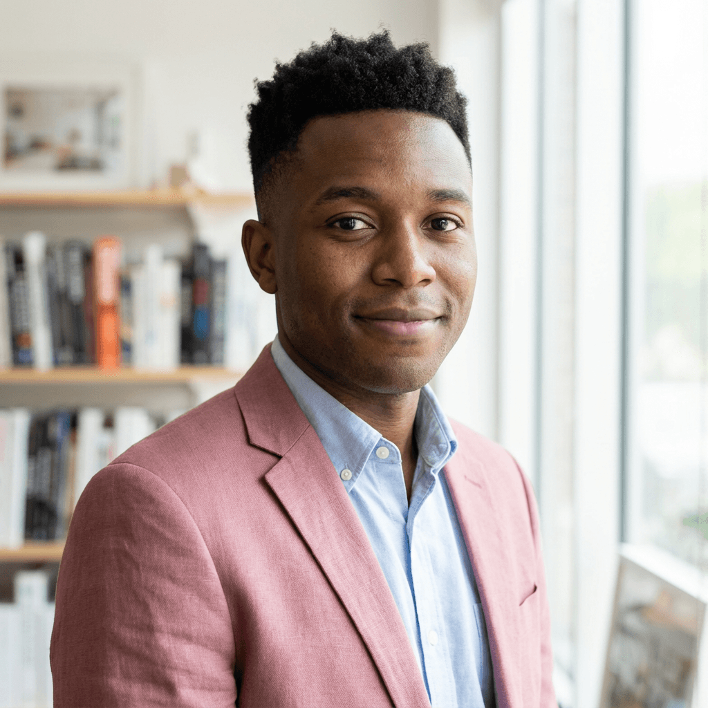 Darius Williams, operations lead, inside the Aye Tea Elle food truck